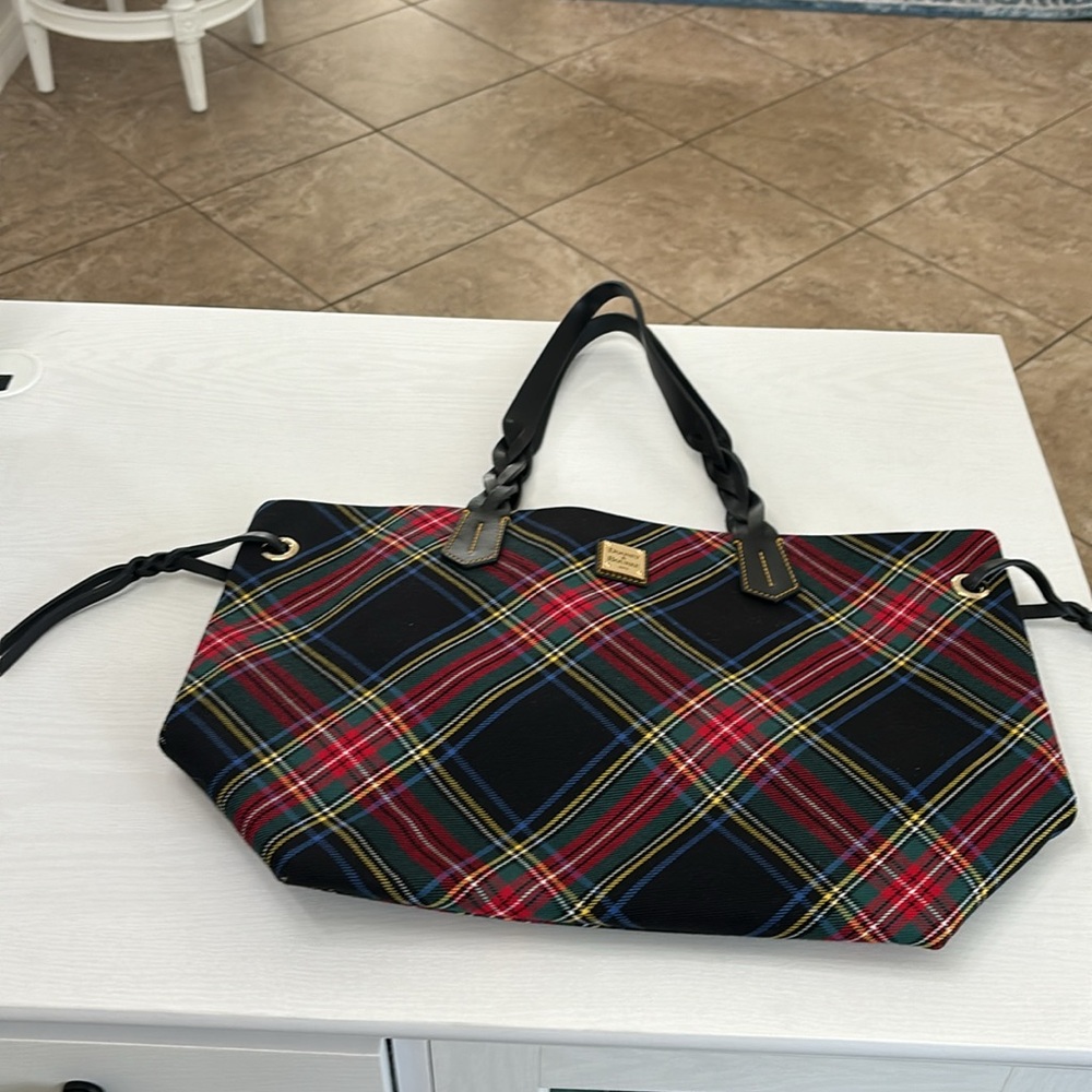 Dooney & Bourke tartan shopper.